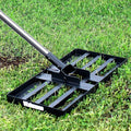 Walensee Lawn Leveling Rake, Levelawn Tool, Heavy Duty Effort Saving Lawn Level Tool, Steel Handle Lawn Leveler for Yard Garden Golf Course , Ease Level Soil Sand Dirt Surfaces, 6.5FT 17"x10"