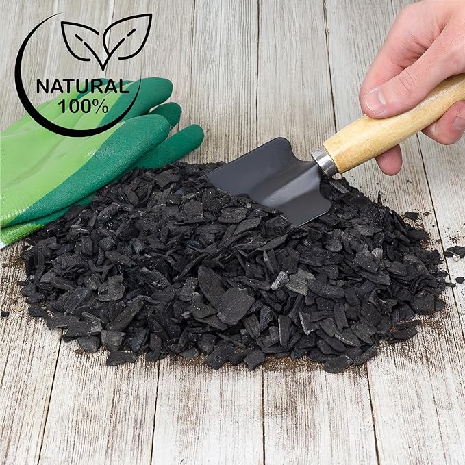 Soil Sunrise Horticultural Charcoal for Indoor Plants (8 Quarts) Hardwood Soil Additive for Orchids, Terrariums, and Gardening