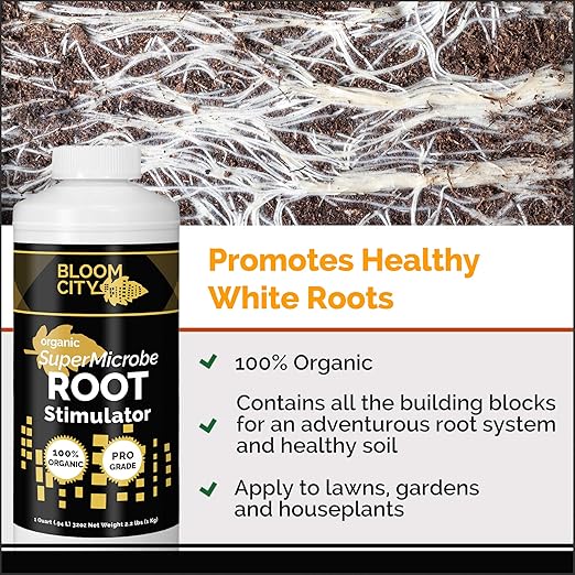 Organic Root Stimulant, Salmon and Kelp Formula, Rich with Microbes and Mycorrhizae by Bloom City, 1/2 Pint (8 oz)