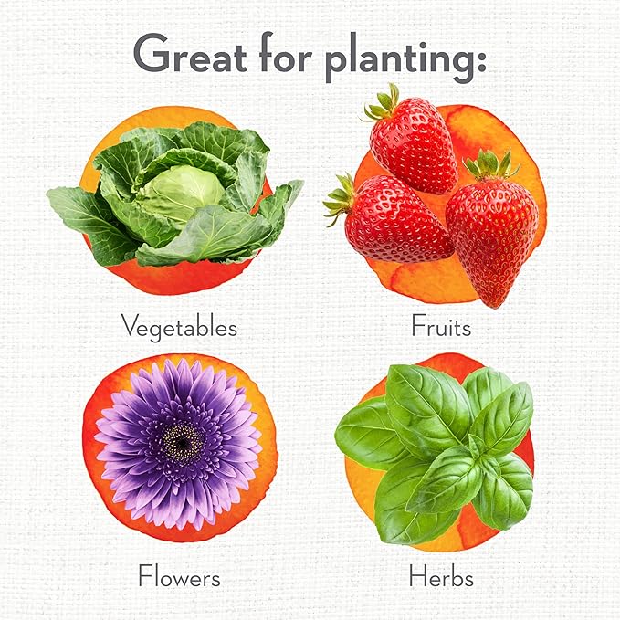 Whitney Farms Organic Potting Soil - Natural Indoor and Outdoor Container Mix for Vegetables, Herbs and Flowers, Feeds Plants up to 2 Months - 16 qt.