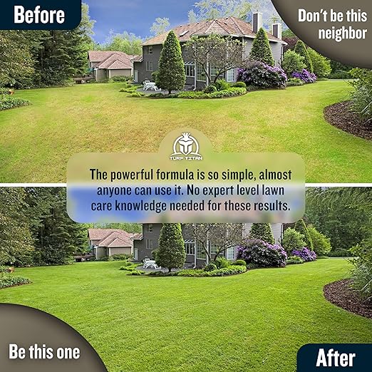 Turf Titan Thatch Buster Liquid Lawn Aerator and Dethatcher (32 oz) with Hose End Sprayer – Liquid Soil Loosener for Compacted & Clay Lawns – Improves Drainage & Root Growth – Covers 6,000 Sq Ft