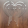 Heart Shape Super Clear Trellis, Hoya Trellis, Indoor Plant Trellis, Houseplant Trellis, Plant Gift, Plant Support and Growth (Set of 4)