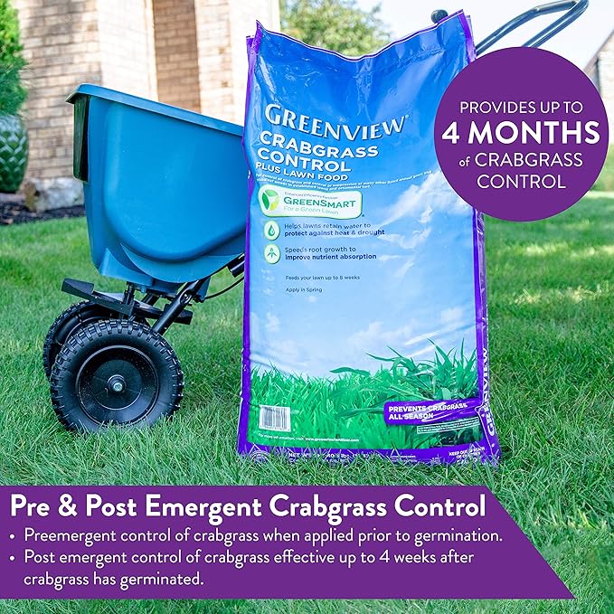 GreenView Crabgrass Control Plus Lawn Food - 13.5 lb. Bag - Covers 5,000 sq. ft